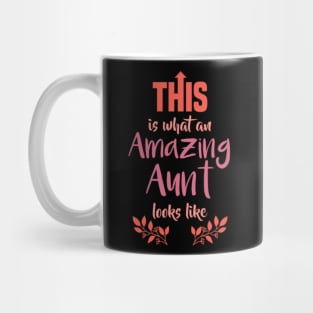 Amazing aunt Gift Best Aunt Love Funny Family Mug